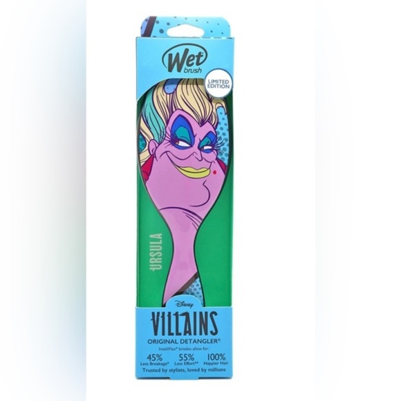 Wet Brush Original‎ Detangler Disney Villains Ursula limited edition Brush new - Picture 5 of 5